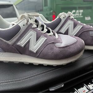New Balance Men's Purple Grey Sneakers Mens12,Women 13.5